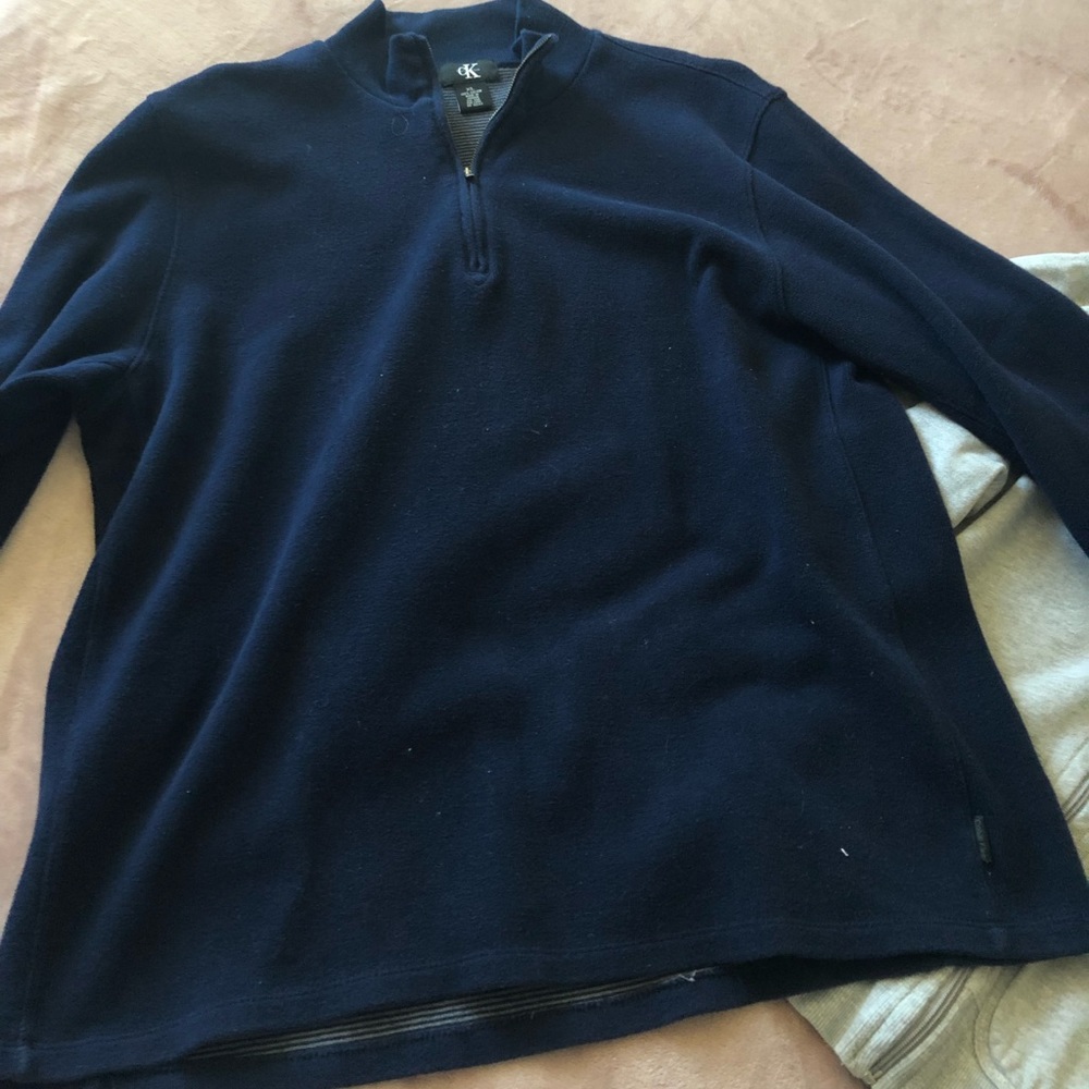 Dark Blue Pullover Sweatshirt